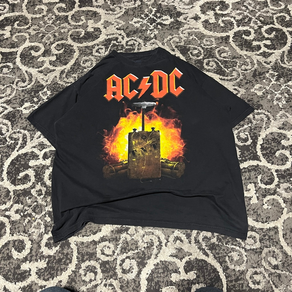 Men's Live Nation Merchandise Black AC/DC Short Sleeve Tee XL